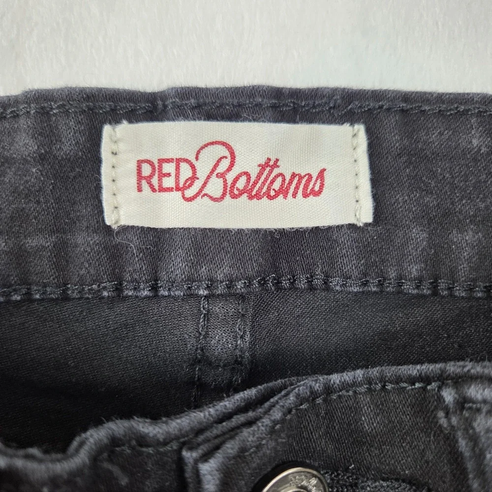 Red Bottoms Womens Skinny Jeans Black High Rise Stretch Denim RB-S310BKS Sz 3/26